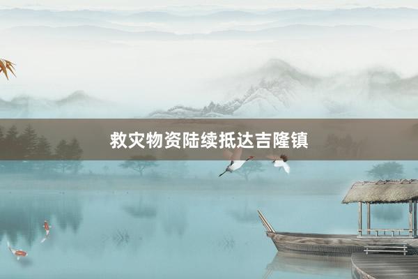 救灾物资陆续抵达吉隆镇