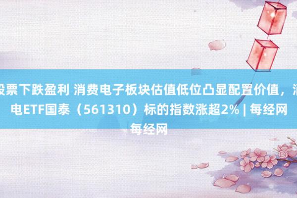 股票下跌盈利 消费电子板块估值低位凸显配置价值，消电ETF国泰（561310）标的指数涨超2% | 每经网
